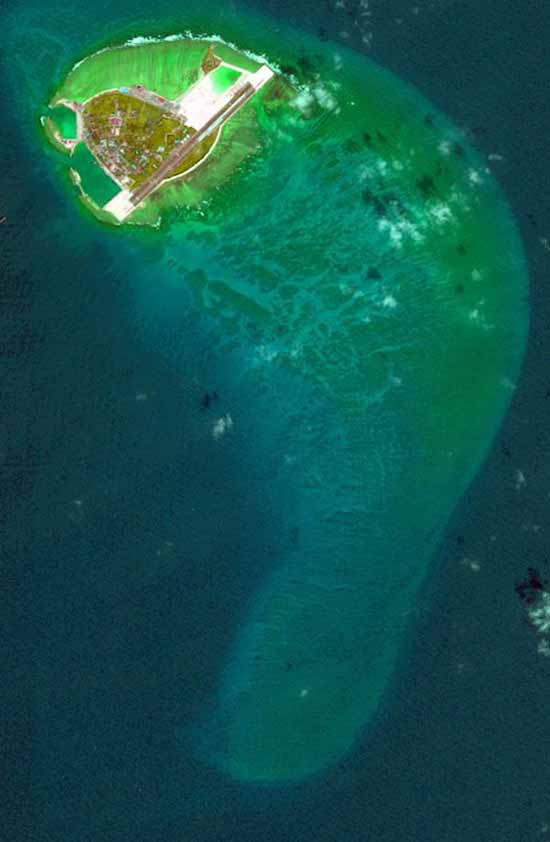 网友曝西沙永兴岛最新航拍图 机场跑道明显加长