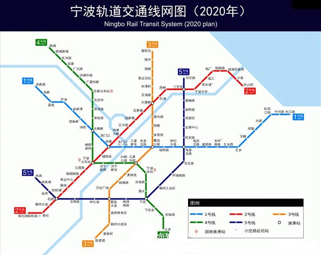 宁波轨道4号线线路图图片